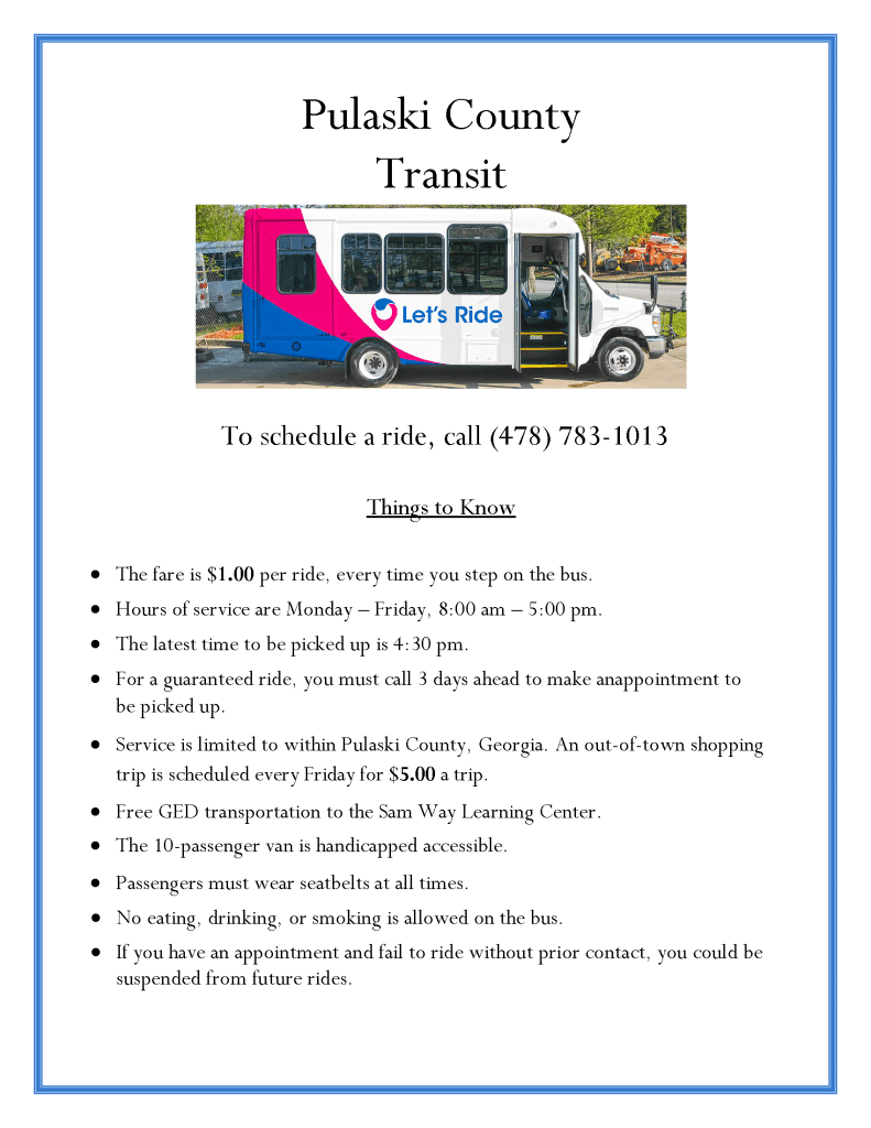 Pulaski County Transit Flyer